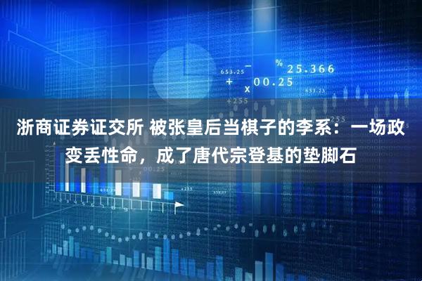 浙商证券证交所 被张皇后当棋子的李系：一场政变丢性命，成了唐代宗登基的垫脚石